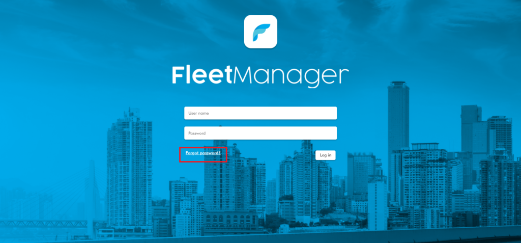 fleetmanager forgot password